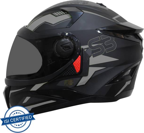 Steelbird SBH-17 Terminator Full Face Graphic Motorbike Helmet