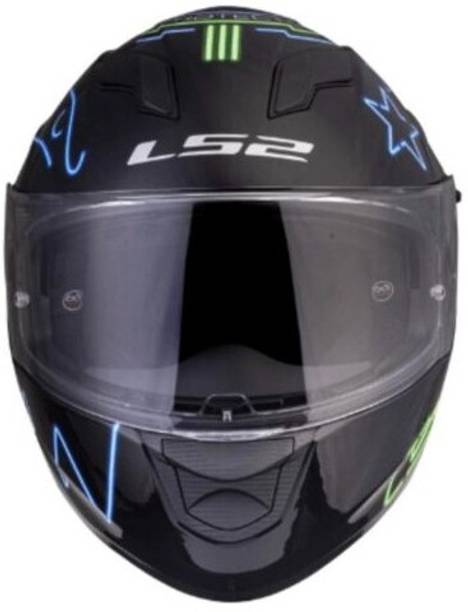 LS2 FF320 STREAM EVO NEON BLACK FLUO GREEN BLUE XL Motorbike Helmet