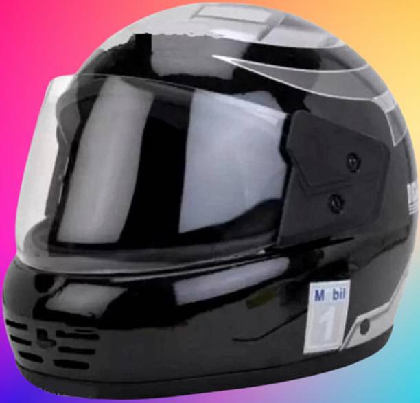 KIN Full Face Helmet_ISI certified_Silver64 Motorbike Helmet