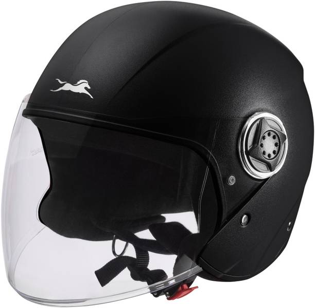TVS Fit Open Face Helmet | ISI Certified | Lightweight High-Impact ABS Shell Motorbike Helmet