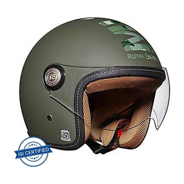 ROYAL ENFIELD MLG Chopper with Visor Open Face Motorbike Helmet