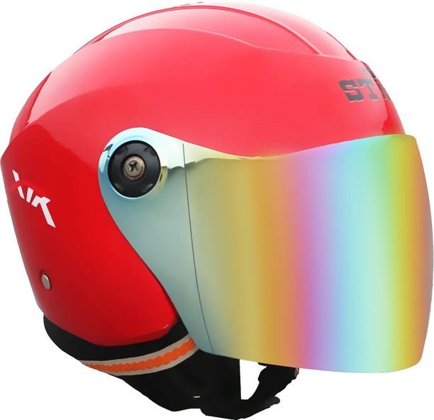 stiss Open Face Helmet for Unisex Adult with Clear Visor | Lightweight & Compact Motorbike Helmet
