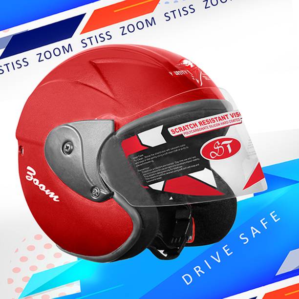 YOURCITYSELLER HALF FACE HELMET RED Motorbike Helmet