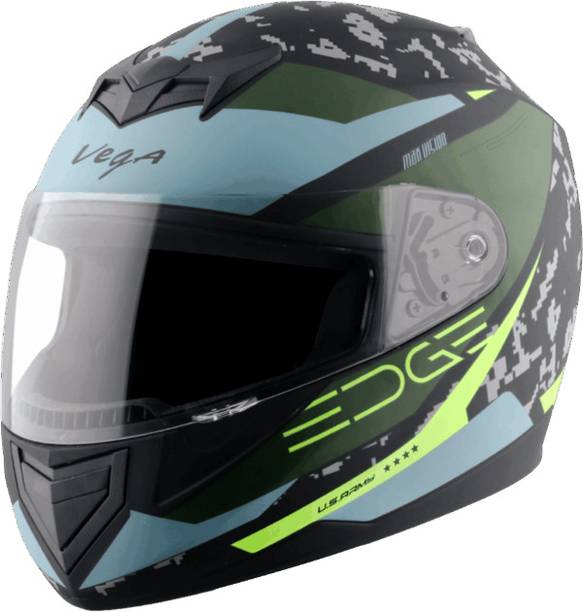 VEGA Edge US Army ISI Certified Full Face Large Motorbike Helmet