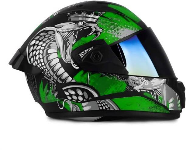IRONVAULT ABS Material Unisex with Unbreakable Visor Motorbike Helmet