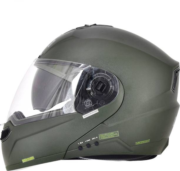 HEADFOX N2 Smart Bluetooth sba7 Calls | Music | GPS | Voice Command Dashing DV Motorbike Helmet