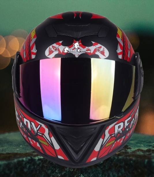 urban carrier ABS Material Full Face Rainbow Visor, UV Scratch Resistance Motorbike Helmet