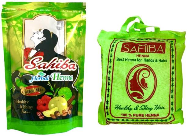 Sahiba herbal henna with coffee mix (140gm) + Herbal pure henna (250gm)