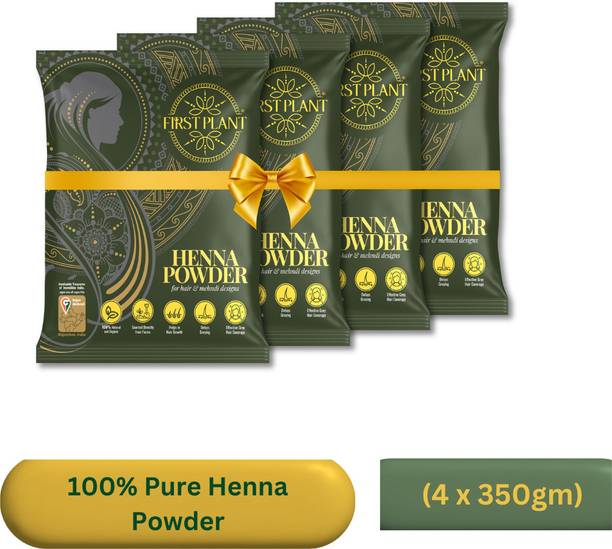 FIRST PLANT Premium Rajasthani HENNA POWDER, ORGANIC Henna for Hair Colour and Hair Care