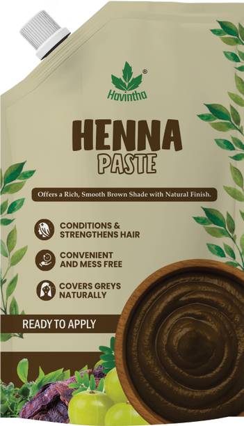 Havintha Henna Paste for Hair Color, Fresh Ready to Apply | Mehndi - Rich Brown Shade