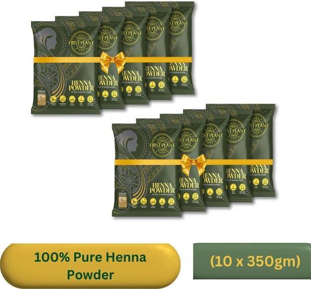 FIRST PLANT Premium Rajasthani HENNA POWDER, ORGANIC Henna for Hair Colour and Hair Care