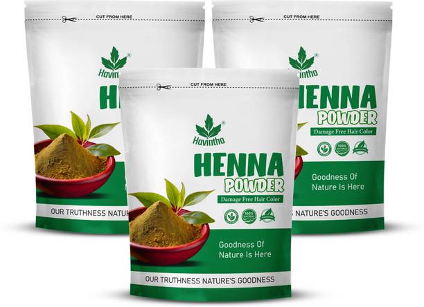 Havintha Natural Henna Powder for Hair Color, Shiny, Smoothning, Conditioning
