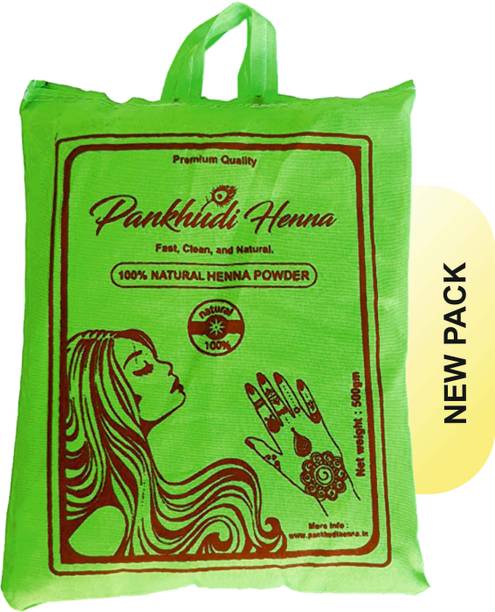 Pankhudi Henna Mehandi Powder for Natural Hair Coloring Natural Mehendi