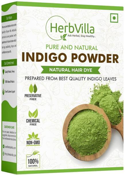 herbalvilla Pure Indigo powder for black hair
