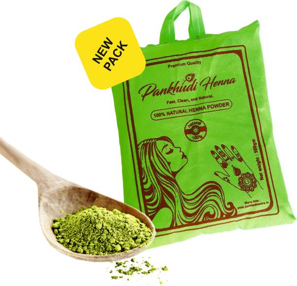 Pankhudi Natural Henna/Mehandi Powder for Hair Colour & Mehndi Design Natural Mehendi