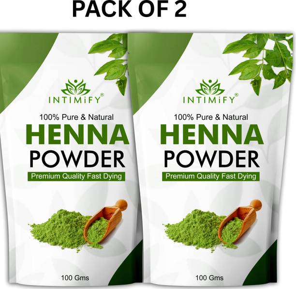 INTIMIFY Henna Powder for Hair Color | 100% Pure Mehendi for Healthy, Shiny Hair