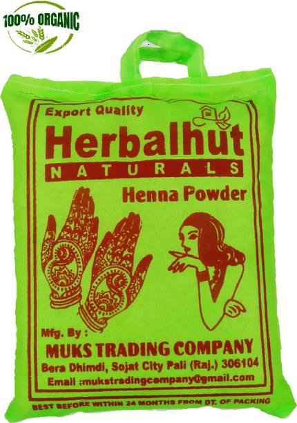 HERBALHUT NATURALS 100% Organic Henna Mehendi Powder Hair Color