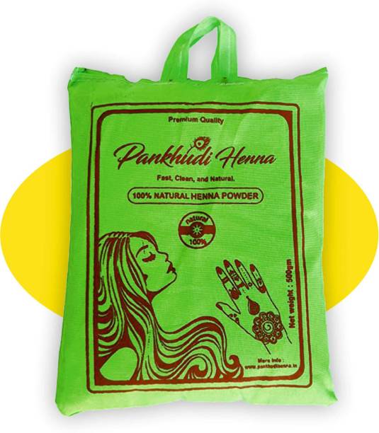 Pankhudi mehendi henna powder organic for hair growth pack of 500gm |