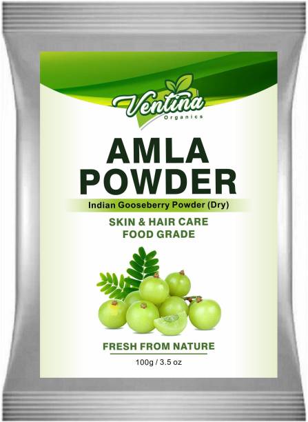 Ventina Organics Amla Indian Gooseberry Powder for eating and hair growth