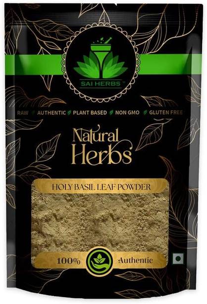 SAI HERBS Holy Basil Leaf Powder - Niaz Bu Burge Tulsi Powder - Pure & Natural