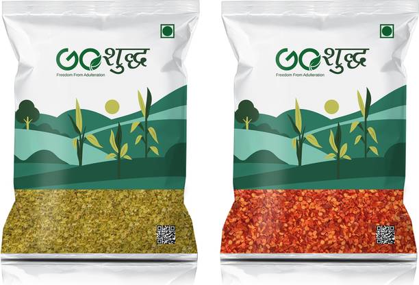 Goshudh Oregano Flakes & Chilli Flakes 250 g Each | Pizza & Pasta Seasoning Combo | 500g