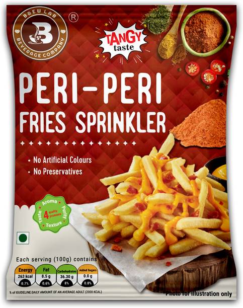 Brew Lab Peri Peri Fries Sprinkler Authentic Flavor Superior Taste & Natural Herbs