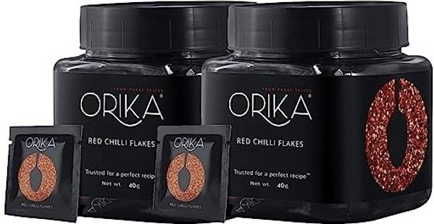 Orika Chilli Dry Flakes Seasoning for Pizza, Pasta Oregano (Pack of 2)