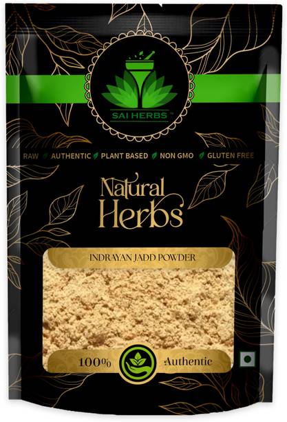SAI HERBS Raw Indrayan Jadd Herb Powder - Pure & Natural