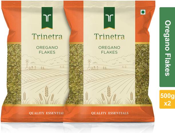 Trinetra Oregano Flakes 500 g Each (Pack of 2) 1 kg | Pizza & Pasta Seasoning