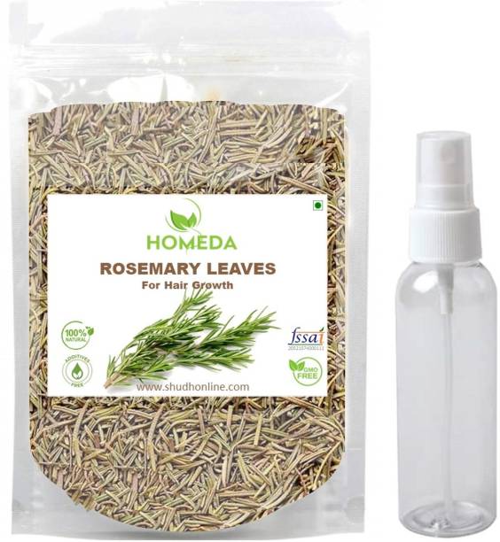 Homeda Rosemary Leaves For Hair with Spray Bottle, Dried Rose Mary, Dry Rose marry Tea