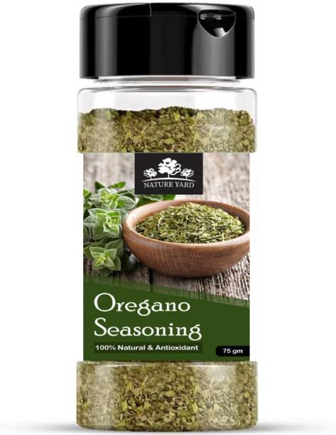 NATURE YARD Oregano Seasoning pizza herb - 75gm - For Pizza, Pasta, Sandwiches and Italian Foods Premium Quality sprinkler pack - 100% Natural and Antioxidant