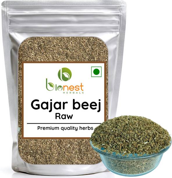 Bionest Herbals Gajar beej (Raw) - 875 g - Carrot seeds| Supports Kidney, bladder, urinary tract Assorted Herbal Tea Pouch