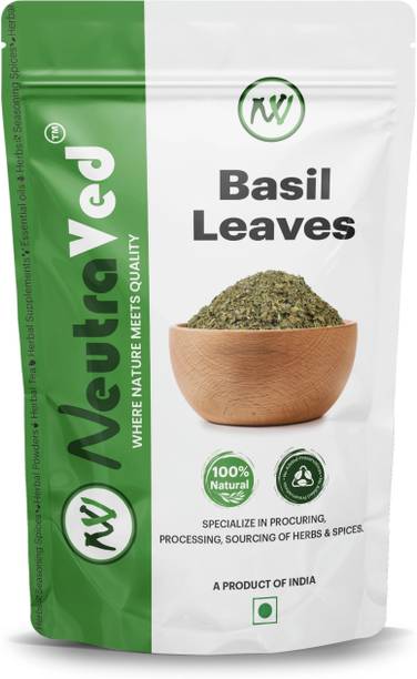 NeutraVed Basil Leaves Perfect for Pasta, Pizza, Italian Salads & Sauces