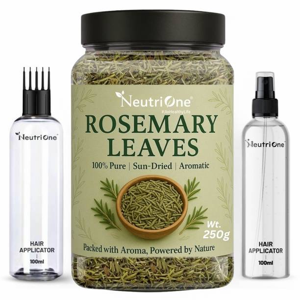 न्यूट्रीवन Rosemary Leaves Dried 250g,for Hair Growth + Hair Mist Spray,Hair Oil Applicator