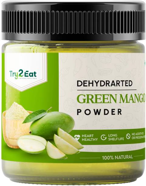 TRY2EAT Green Mango Powder (Amchur Powder) 100g, Pure & Sun-Dried Raw Green Mangoes