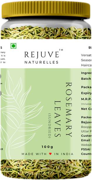 Rejuve Naturelles Dried Rosemary Leaves - 100 Gm Jar | Rosemary for Food, Hair Growth