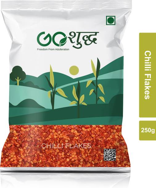 Goshudh Red Chilli Flakes 250 g | Hot & Spicy Taste, Pizza & Pasta Seasoning