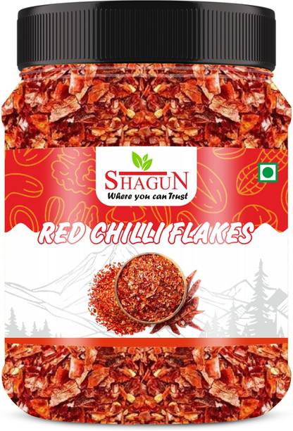 Shagun Dry Red Chilli Flakes - Sprinkler Seasoning for Pizza, Pasta & Italian dishes