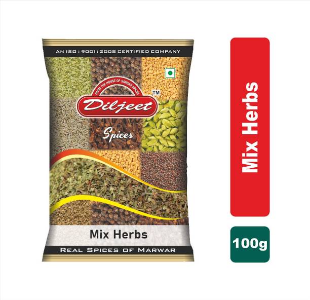 DILJEET SPICES Diljeet 100Gm Mixed Herbs -Pasta Pizza Seasoning