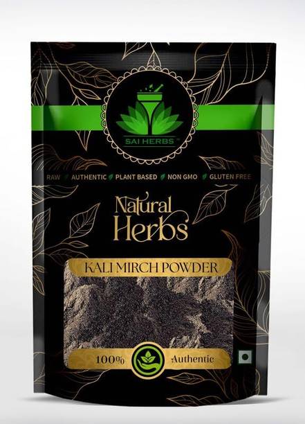 SAI HERBS Black Pepper Powder - Natural Kali Mirch Powder - Delicious & Aromatic