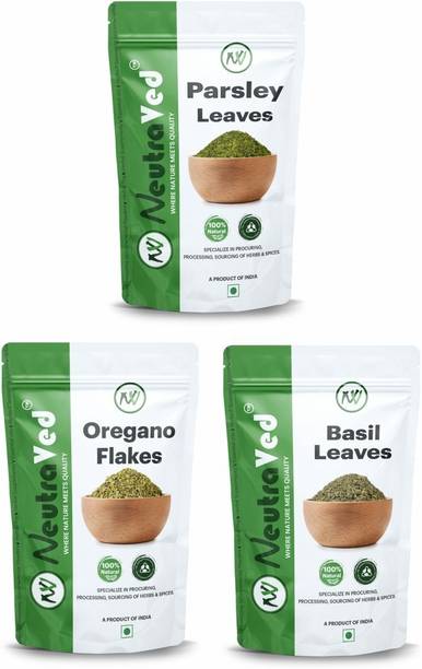 NeutraVed Combo Oregano, Basil & Parsley Seasoning Herb For Pizza Pasta Italian Dishes
