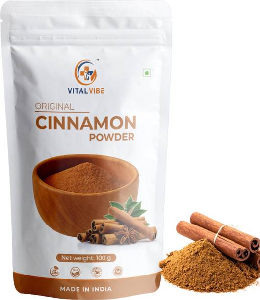 VITAL VIBE Cinnamon Powder (Dalchini Powder) | Finely Ground | No Added Preservatives