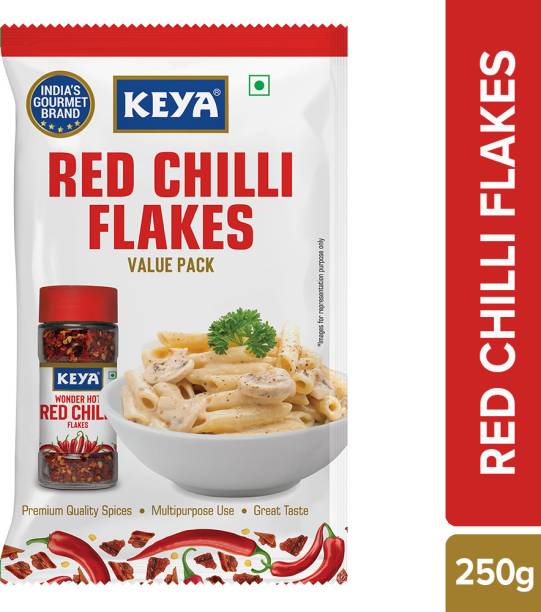 keya Red Chilli Flakes 250g Pouch