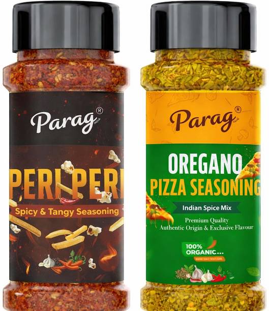Parag Peri Peri Seasoning 80g & Oregano Pizza Seasoning 70g | Italian Herb Blend