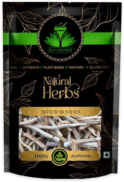 SAI HERBS Shatavar Safed - Satavari Safed - Shatavari White Roots - Pure & Natural