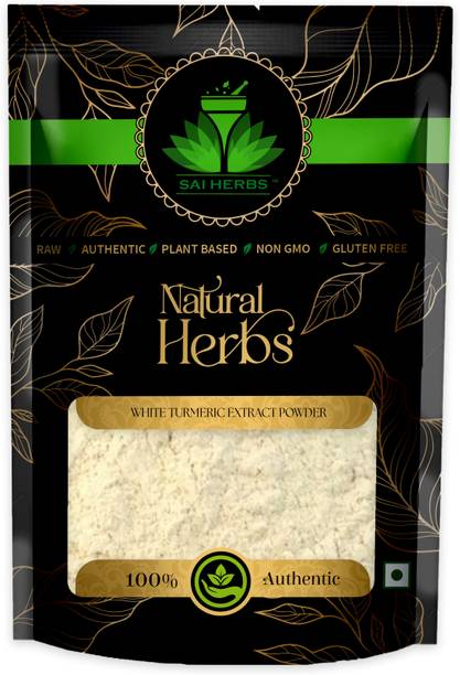 SAI HERBS White Turmeric Extract Powder - For Hair and Face - Natural Botanical Extract