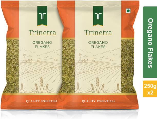 Trinetra Oregano Flakes 250 g Each (Pack of 2) 500 g | Pizza & Pasta Seasoning