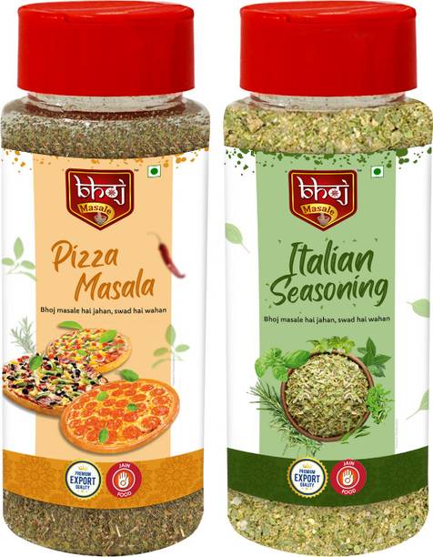 Bhoj Masale Premium Export Quality Jain Food Combo Pizza Masala & Italian Seasoning 50g Each