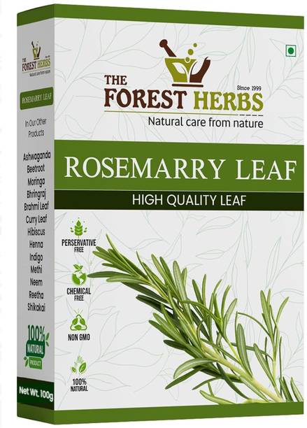 The Forest Herbs Natural Care From Nature Rosemary leaves 100 grams | Ideal for Rosemary water and oil | 100% Natural
