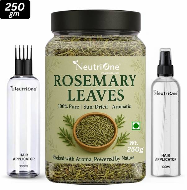 NeutriOne Rosemary Leaves Dried 250g,for Hair Growth + Hair Mist Spray,Hair Oil Applicator